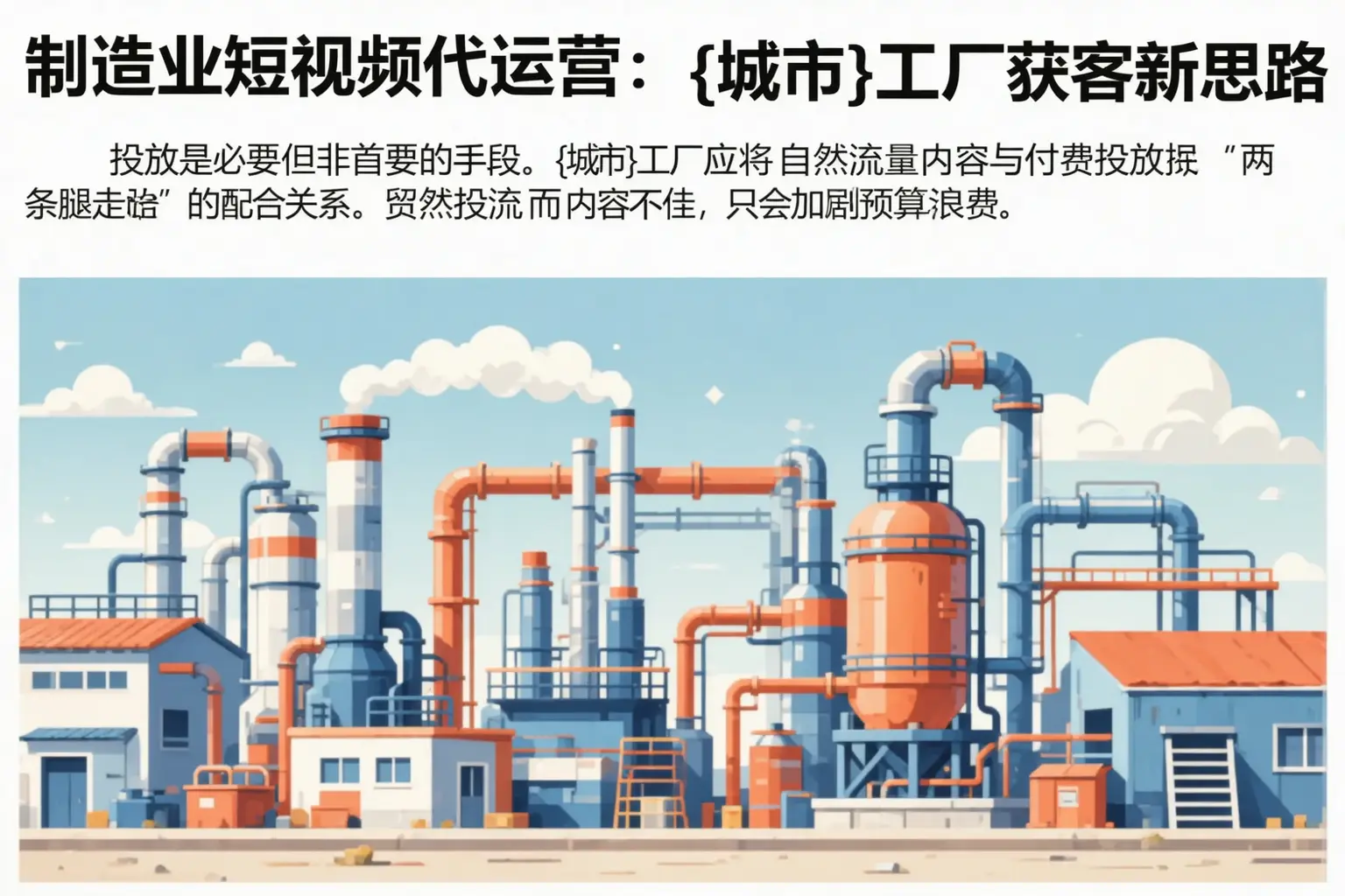 制造业短视频代运营：龙圩工厂获客新思路